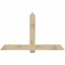 Ekena Millwork Eugene Rough Sawn Timber Gable Bracket, Douglas Fir, 72"W x 42"H x 2"D x 6"F, 14/12 Pitch GBW072X42X0206EUG00RDF - alternate 1